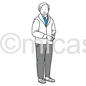 真面目そうなおじさんのイラスト